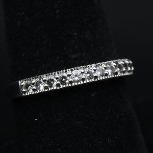 Ross-Simons - Cubic Zirconia Sterling Silver Ring - Size 8